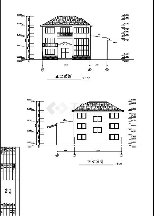 3层砖混私人住宅楼建筑结构设计施工cad图纸